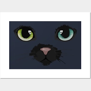 Vintage Black Cat Posters and Art